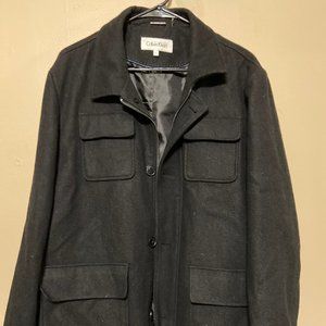 Calvin Klein Men's Black Coat